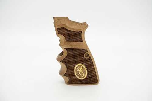 Deep Grips Marca Browning High Power MK3 MK I II III compatible con mangos de nogal con soporte para los dedos