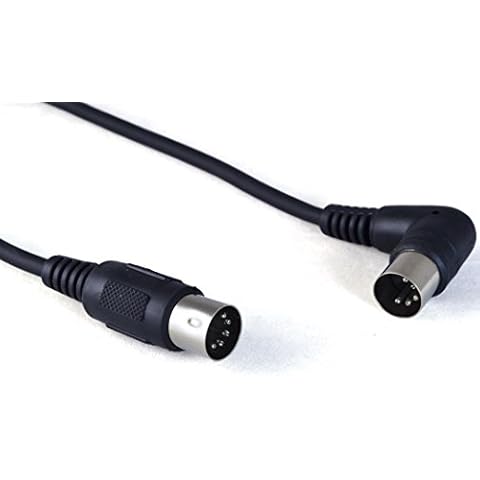 Snakebite MIDI (5 pin DIN) Cable with straight and right angled connectors Cover
