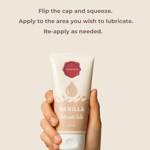 Image of Undercover By ZeroKaata Vanilla Water Based Lube For Men and Women (100 ml)