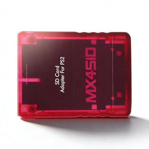 Zunate Adaptador de lector de tarjetas PS2 MX4SIO SIO2SD, hecho a mano, adaptador de tarjeta TF MX4SIO para PS2 (rojo)