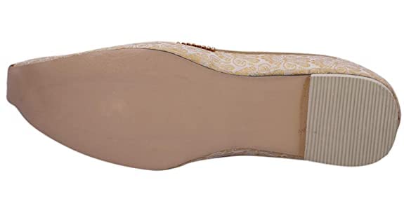 EthnicVibes Herren Hochzeit Jutti Traditionelle Mojari indische Punjabi Schuhe US 8-12 Stickmuster