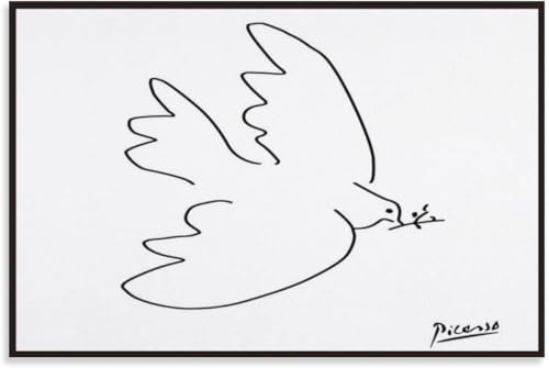 El Mejor Listado de Paloma Picasso los más recomendados. 40 Orjdjz Wxkbl Picasso Paloma de la Paz Póster y Grabados Picasso Dibujo Lineal Arte de la Pared Picasso Paloma Pintura Cuadro Estético para Casa Decoración De Pared 50x75cm Sin...