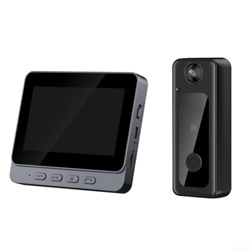 YUANGANG Système d'interphone vidéo M13 avec écran de 4,3 pouces, affichage Full View, sans fil, haute définition, vidéosurveillance