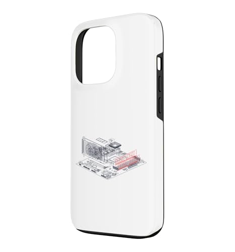 Image of RAM Card Wireframe Computer Motherboard IT Tech Geek Nerd Case for iPhone 13 Pro