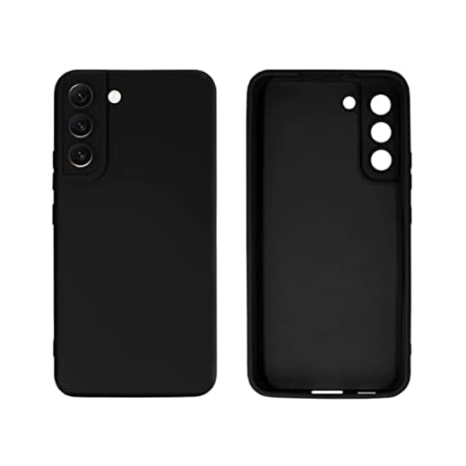 Capinha Colorida Linha PREMIUM Compatível Com Samsung Galaxy S22 Preto, Branco, Vermelho, Amarelo, Lilás, Roxo, Azul, Laranja, Marrom, Verde, Cinza, Rosa Case Slim Flexível Aveludada 3 Camadas De Proteção DUPIN (PRETO)