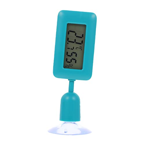 TOBBOMEY Reptile Thermometer Digital Hygrometer Rotating Design Large Display Night Light for Aquariums and Reptile Boxes