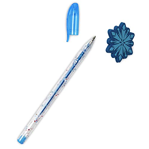 Frozen 2 Glitter and Gel Pen Set - Disney Themed 13-Piece “Sister Love” Drawing Set with 6 Gel Pens, 6 Glitter Pens, and One Bonus Glam Pen Topped with a Snowflake - Thumbnail 3