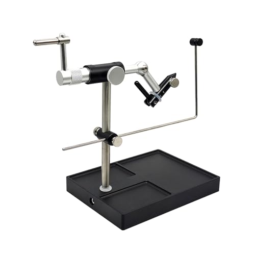 Yiju Fly Tying Vise with Pedestal Base Rotary Portable Supplies Lure Making