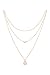 Boosic Dainty Gold Layered Necklace Opal Dove Pendant Chokers Necklace For Women
