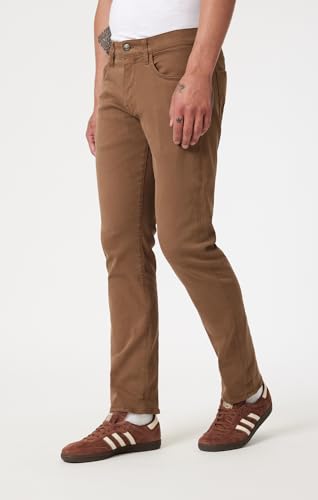 Mavi Men's Marcus Mid Rise Slim Straight Jeans, Bronze Supermove, 34x302