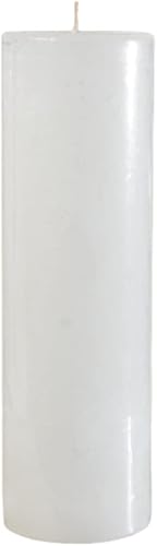 Pillar Candles 6.2 x 2.1 Velas decorativas rústicas sin goteo, con aroma a vainilla, velas decorativas rústicas sin goteo, más de 120 horas, velas