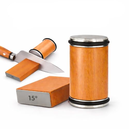 Image of Rolling Knife Sharpener, 15&20 Magnetic Inclination Angles Making Sharpening Easier, Roller Knife Sharpener System for Kitchen Knives
