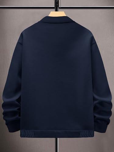 Image of Noble Monk Men's Regular Fit Solid Sweatshirt | Cargo Pocket | Full Sleeve |Stylish Sweatshirt for Men
