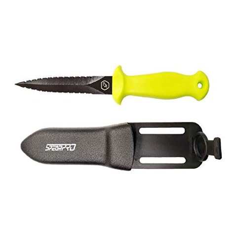 SpearPro Pike 9 Teflon DS – Anti-Rust Dive Knife, Sheath, and Leg Straps Cover