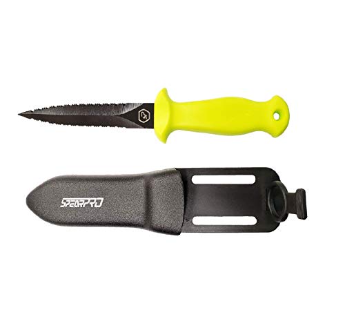 SpearPro Pike 9 Teflon DS – Anti-Rust Dive Knife, Sheath, and Leg Straps