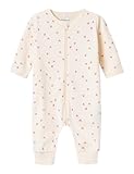 NAME IT Baby - Mädchen Nbfnightsuit Zip Buttercream Hearts Noos, Buttercream, 98
