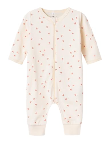 NAME IT Baby - Mädchen Nbfnightsuit Zip Buttercream Hearts Noos,...