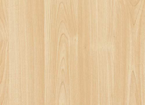Image of HEUREKA Cream Wood Wallpaper Self Adhesive, Peel and Stick, Removable, Decorative Wall Covering for Home Decoration - 1000 x 45 cm