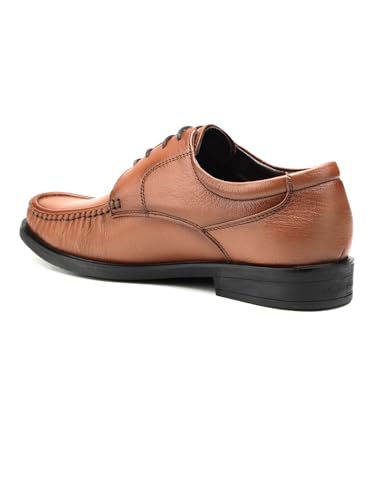 Image of Lee Cooper LC2131B3R Men's Leather Derby Formal Shoes | Lightweight, Comfortable & Stylish Lace-Ups for Office, Business
