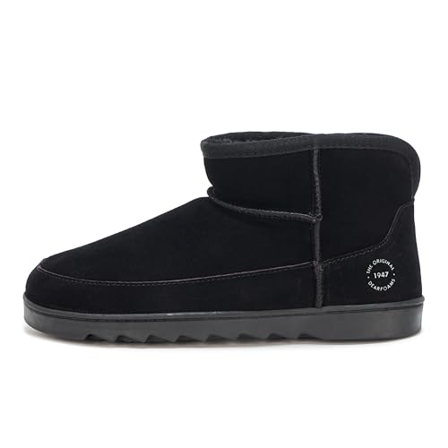 Dearfoams Women's Suede Indoor Outdoor Memory Foam Mini Ankle Gretchen Boots2