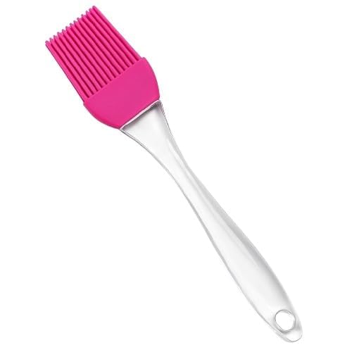 Silicone Oil Brush for Cooking | Heat Resistant BBQ Basting Brush | & Baking Brush for Grilling, Tandoor, Barbecue, Glazing, Roasting & Kitchen Use | Pack of 1 (50g)-image-48