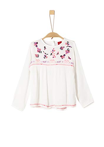 s.Oliver 53.908.11.3069 Camicia, Beige (Ecru 0210), 116 (Taglia Produttore: 116/122/REG) Bambina