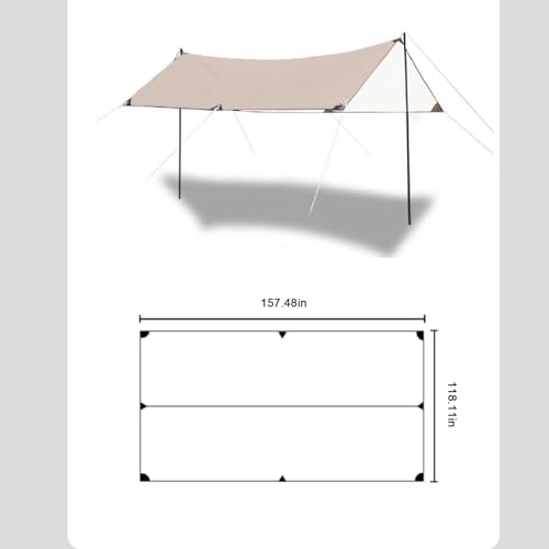 Carpa para camping portátil con toldo para sombra miniatura 2