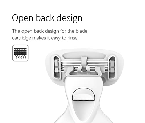 Smooth Mini Body Razor For Women, 5 Layers Of Swedish Stainless Steel Blades, Easy To Rinse, Mini Handle Portable Pivoting Head Cartridge System Shaving Razor, Lubricated With Aloe Vera Strips, Hygienic Casing, Compact For Easy Travelling. #TOP4