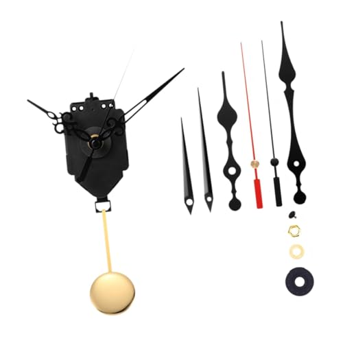 Cosiro クォーツ振り子時計ムーブメント修理 DIY パーツ 2 組の針付き、クラフト時計の振り子壁掛け時計機構の交換用, スタイルH