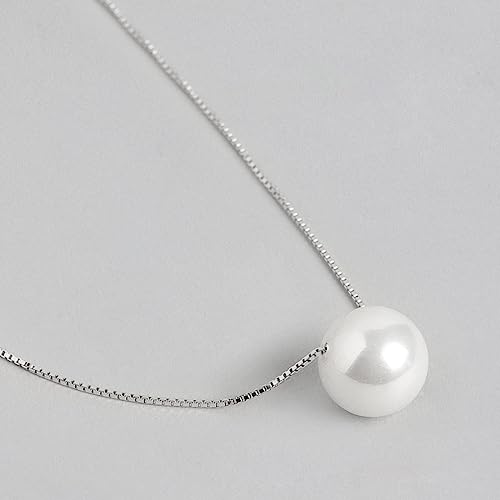 ZAVYA 925 Sterling Silver Pearl Jewellery Set with Earrings | Gift for Women & Girls | With Certificate of Authenticity and 925 Hallmark - Image 4