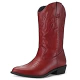 mysoft Women's Western Cowboy Boots Embroidered...