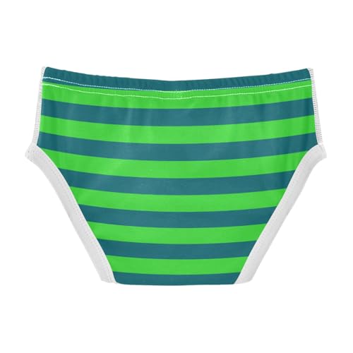 Green Dark Green Stripe Toddler Boy's Underwear 2T2