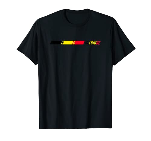Flag Belgium T-Shirt, Black