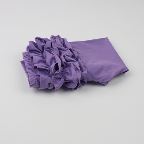 Image of HOOLCHEAN Baby Toddler and Little Girls Ruffles Buttocks Leggings Solid Color Pants