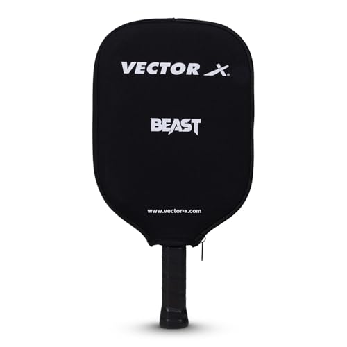 Image of Vector X Beast 13 MM Pickle Bat, Lightweight Fibre Glass Material, PP Honeycomb Core Material Paddle Low Edge Guard, Durable