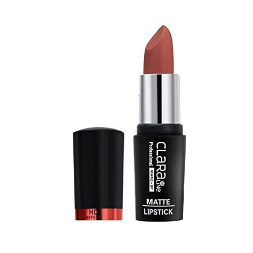 Claraline Hd Lipstick - Moisturizing Lip Makeup | Highly Pigmented Shades | Long Lasting, Transfer-Proof, Cruelty-Free, Halal-Certified & Paraben-Free | Bare Pink #TOP8