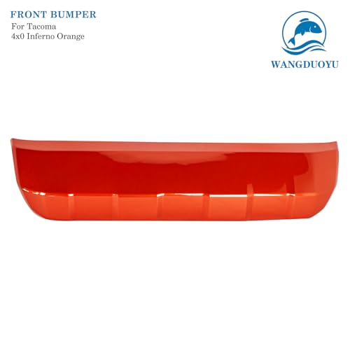 Image of Front Bumper Lower Valance Panel Skid Plate Black Compatible with 2016-2023 Toyota Tacoma - Replaces Part 53911-04210 TO1095205 (Orange Style 4X0)
