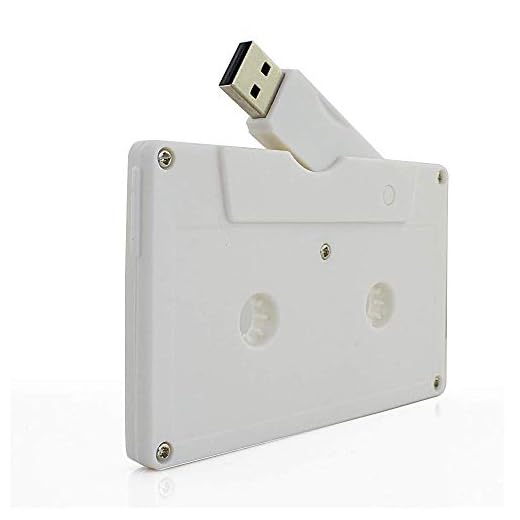 64 GB USB 2.0 Flash Drive Vit kassettband Memory Stick Flash Drive Pendrive Tummen Drive Jump Drive U Disk
