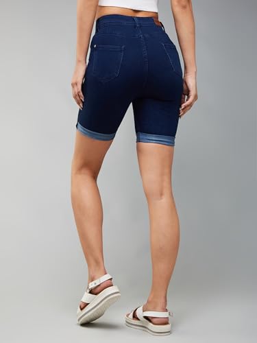Image of Dolce Crudo Women's Regular High Rise Stretchable Denim Shorts