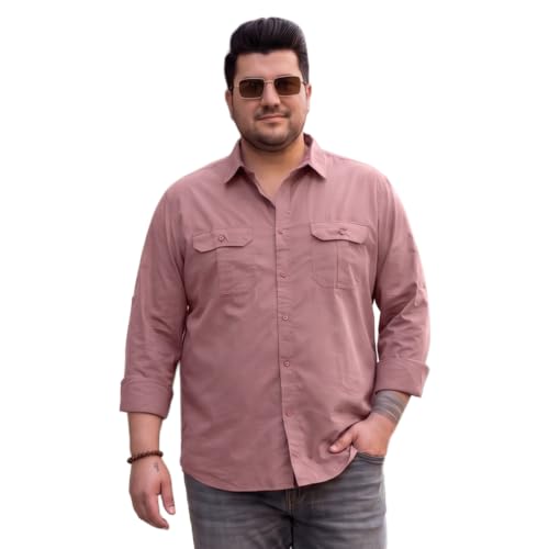 Image of Urbano Plus Men's Cotton Full Sleeve Regular Fit Casual Solid Shirt
