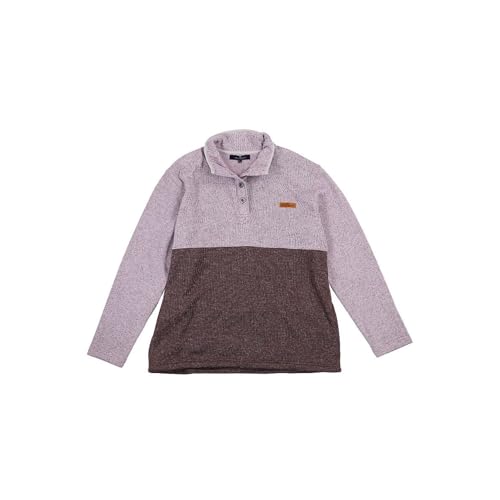 Simply Southern Mens Two Toned Quarter Fleece Lined Button Pullover