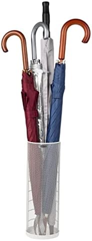 Mind Reader UMBHWIRE-WHT Mini Umbrella Stand Rack Holder, white