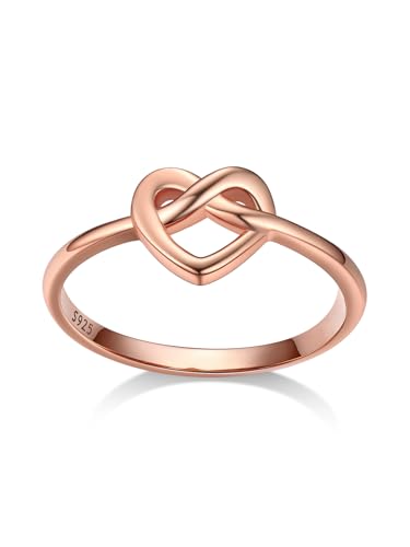 Bestyle Anillos Mujer Plata de Ley 925 Anillo Nudo Celta Anillo I...
