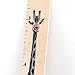 Headwaters Studio Animals Growth Chart for Kids - Baby Height Chart Height Tracker Kids Wooden Growth Chart for Wall Grow Chart Height Chart for Kids Safari Nursery, Tall Giraffe-46 x75 x.25