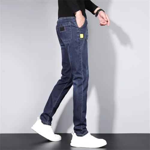 Men's Slim Fashion Jeans Skinny Casual Denim Trousers Stretch Personality Pants3