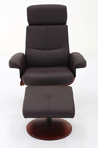 Mac Motion Roma Manual Recliner, Brown Polyurethane #TOP2
