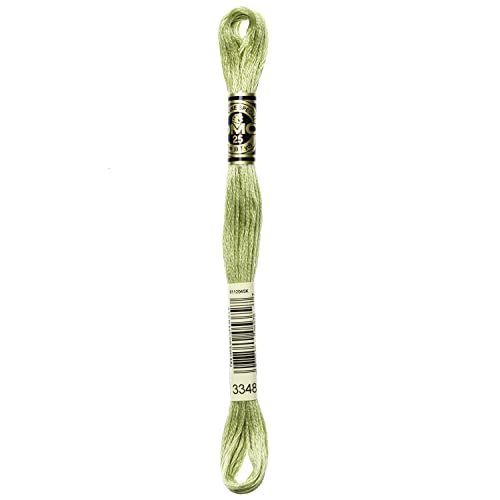 Image of DMC 6-Strand Embroidery Cotton Floss, Light Yellow Green