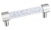 Produktbild Decostyle Schubladengriff aus massivem Messing und Swarovski Elements in verschiedenen Größen und Finish, Silber poliert, 11 x 2 x 4 cm