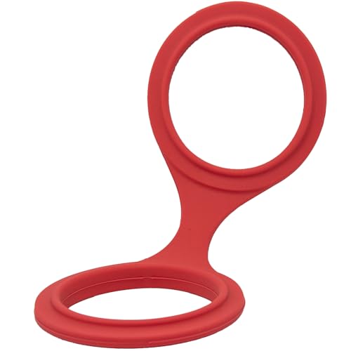 JOGDRC Halloween Police Style Costume Prop - Realistic Red Silicone Handcuffs