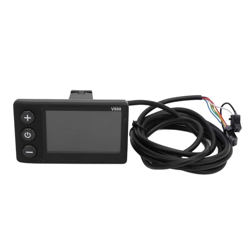 Electric Bike LCD Display Meter Universal Fit 24V 36V 48V 60V V890 Color Screen Multi Functional Panel for Electric Bikes and Scooters ABS Material Water